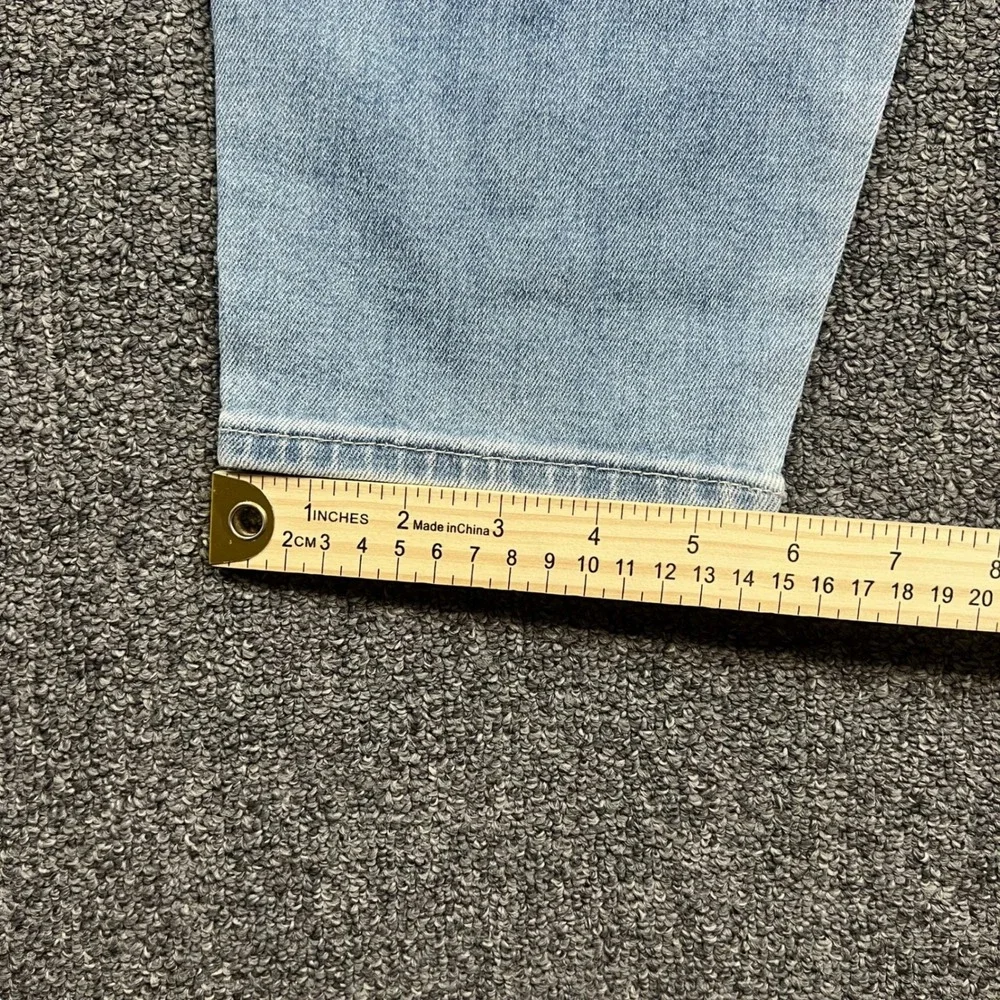 True Religion Halle Super Skinny Jeans W42 Light Wash Moto Paneled Streetwear
